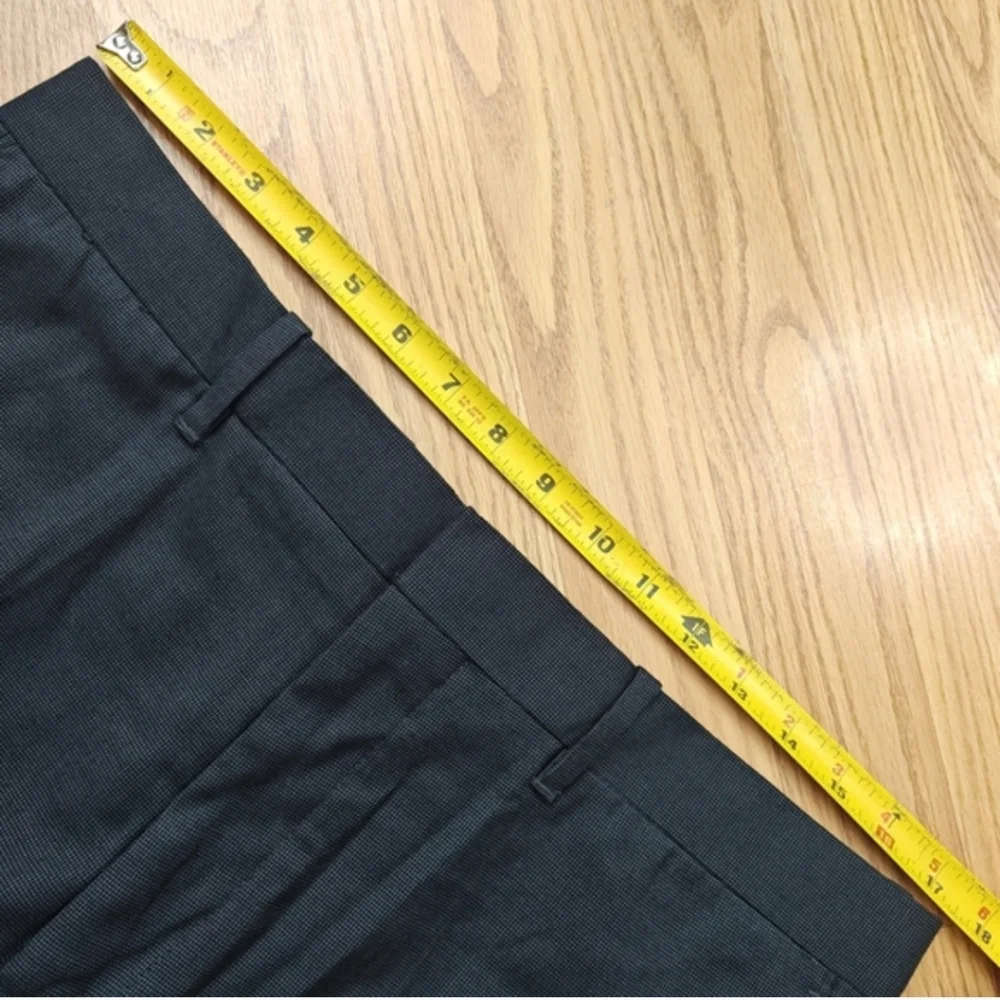 Axist Men's Gray Micro-pattern Trousers Pants 34x30 Flat Front Professional
